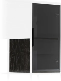 XOOON Modulo kast in onyx 45 cm met 1 glasdeur -^ Bergkasten