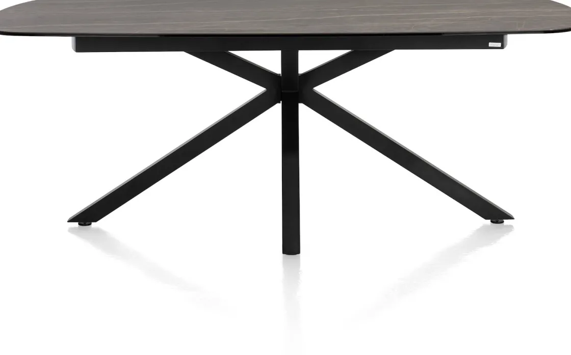 XOOON Montello eettafel met keramiek blad 200x100cm^ Tafelconfigurator|Eettafels