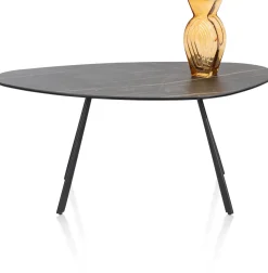 XOOON Montello hoge salontafel met keramiek blad 94x49cm^ Bijzettafel Sets|Salontafels