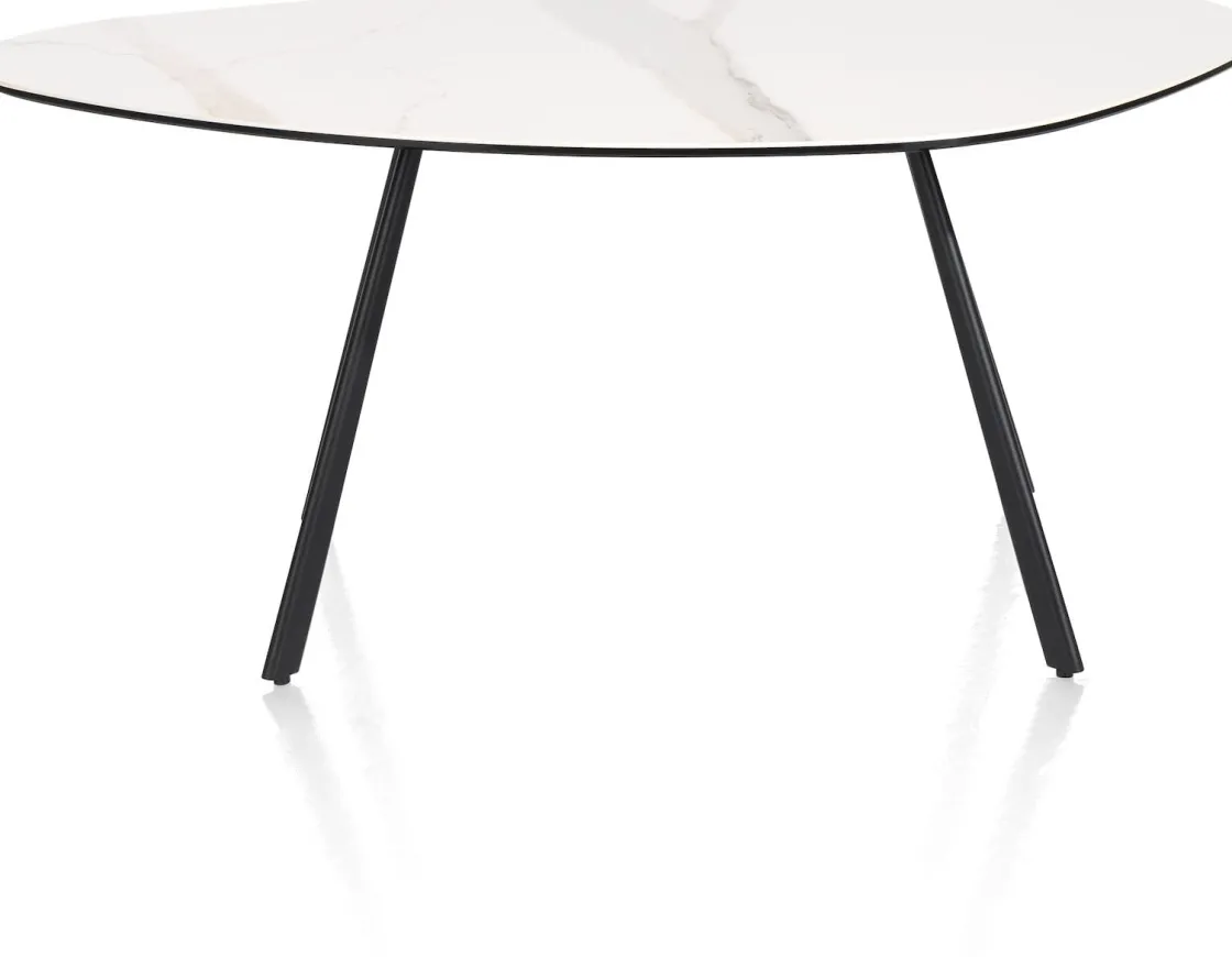 XOOON Montello hoge salontafel met keramiek blad 94x49cm^ Bijzettafel Sets|Salontafels