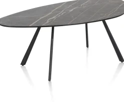 XOOON Montello lage salontafel met keramiek blad 94x49cm^ Bijzettafel Sets|Salontafels