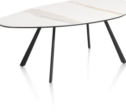 XOOON Montello lage salontafel met keramiek blad 94x49cm^ Bijzettafel Sets|Salontafels