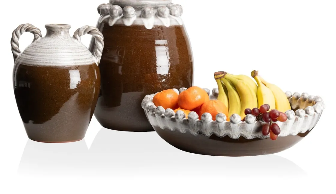 XOOON Nera vaas (H31cm) in de kleur Bruin - COCOmaison^ Woonaccessoires
