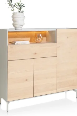 XOOON NIORA dressette 148 cm - naturel eiken^ Bergkasten