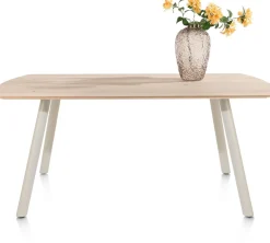 XOOON NIORA eetkamertafel 180 x 100 cm - rechthoek - zijdegrijs^ Tafelconfigurator|Eettafels