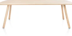 XOOON NIORA eetkamertafel 240 x 100 cm - rechthoek - naturel eiken^ Eettafels|Tafelconfigurator