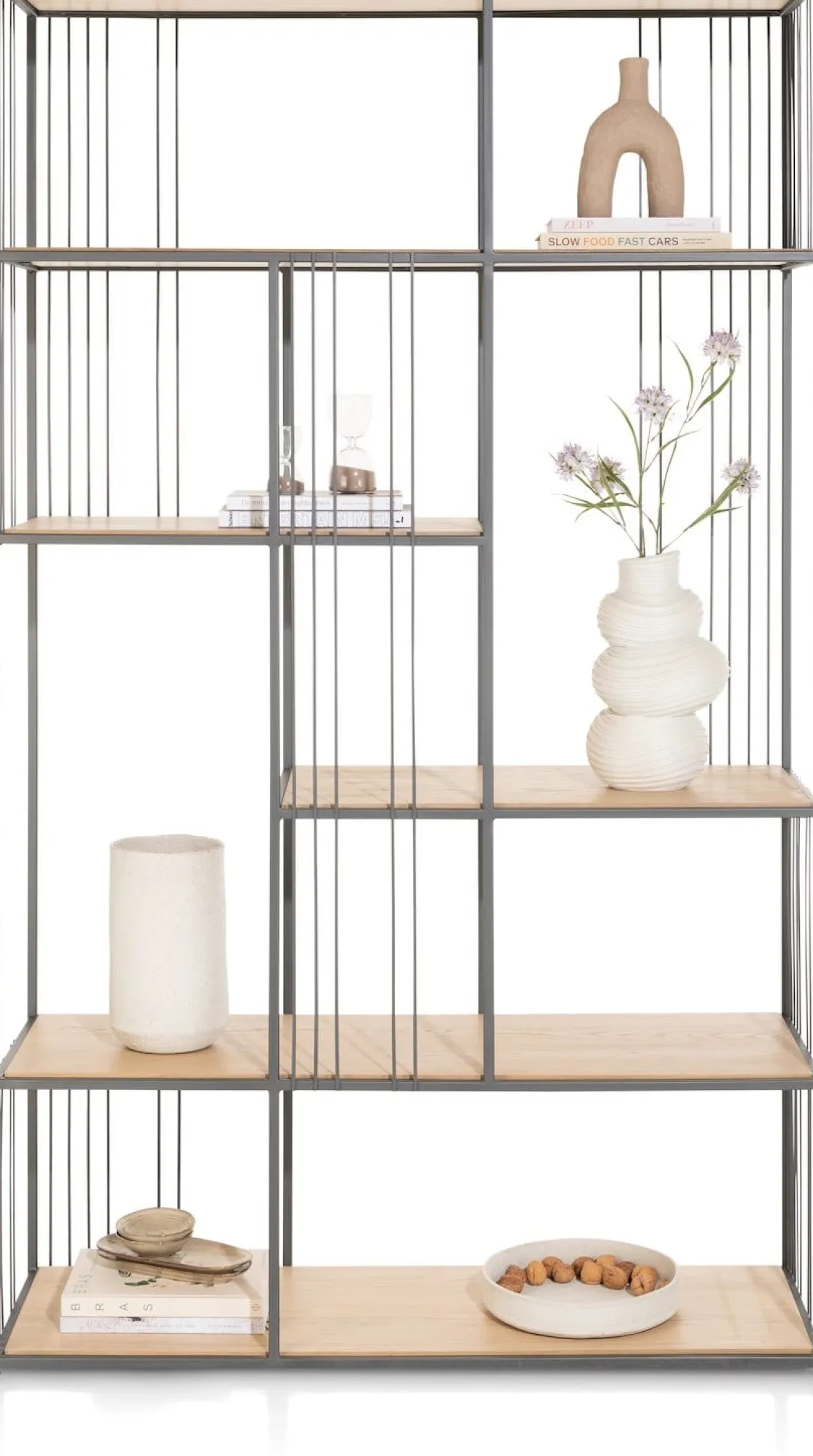 XOOON NIORA roomdivider 120 cm - grafiet^ Bergkasten|Boekenkasten
