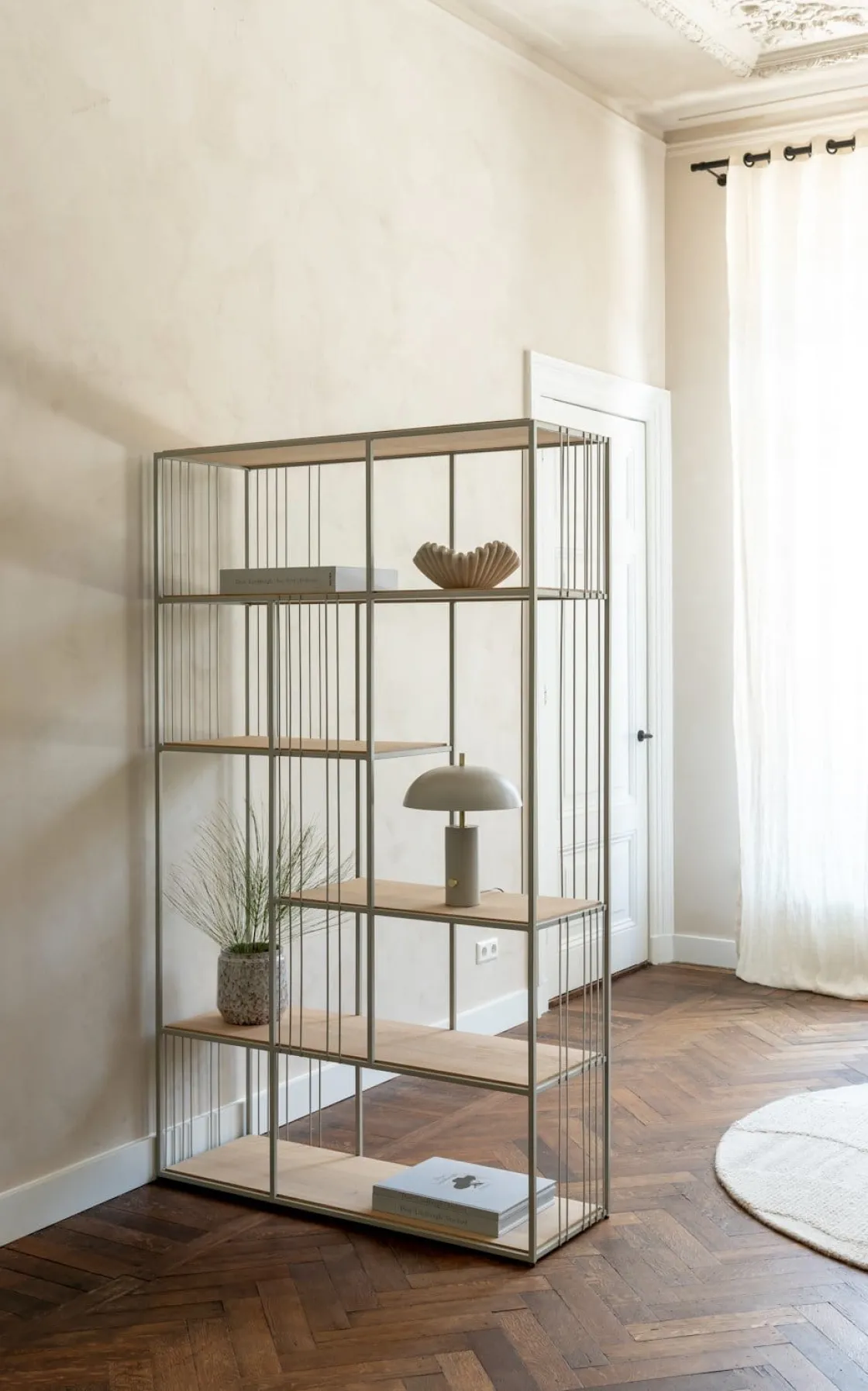 XOOON NIORA roomdivider 120 cm - grafiet^ Bergkasten|Boekenkasten