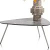 XOOON NIORA salontafel 85 x 77 cm - HPL marmer licht grijs^ Salontafels|Tafelconfigurator