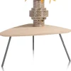 XOOON NIORA salontafel 85 x 77 cm - eiken fineer - grafiet^ Salontafels|Tafelconfigurator