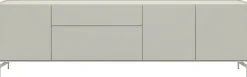 XOOON NOON dressoir 240 cm - 3-deuren + 2-laden - zijdegrijs^ Dressoirs