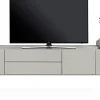 XOOON Noon, lowboard 240 cm - 3-deuren + 2-laden - bovenblad in HPL light grey^ Tv-Meubelen|Dressoirs