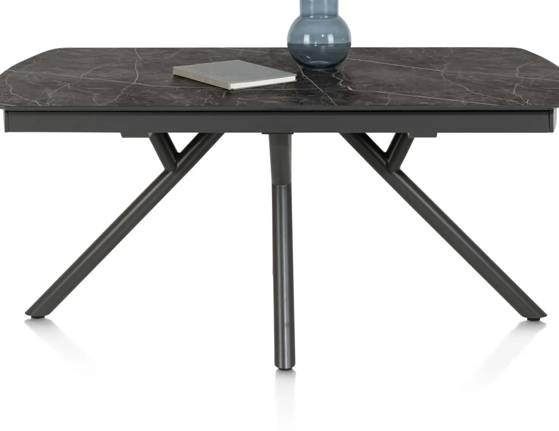 XOOON Novello, uitschuiftafel 200 (+ 78) x 100 cm - Primo Laminato marble - Onyx^ Uitschuiftafels|Eettafels