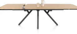 XOOON Novello uitschuiftafel 170 x 100 cm in de kleur Naturel -^ Uitschuiftafels|Eettafels