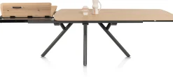 XOOON Novello uitschuiftafel 170 x 100 cm in de kleur Naturel -^ Uitschuiftafels|Eettafels