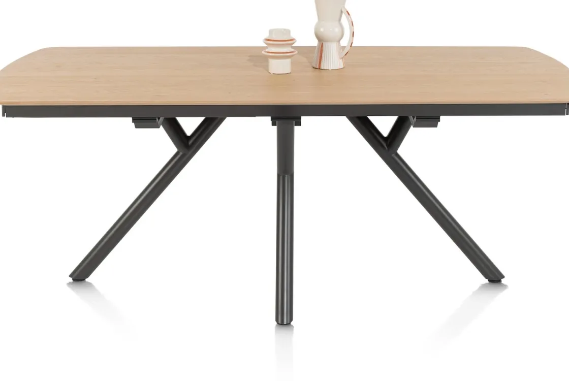 XOOON Novello uitschuiftafel 170 x 100 cm in de kleur Naturel -^ Uitschuiftafels|Eettafels