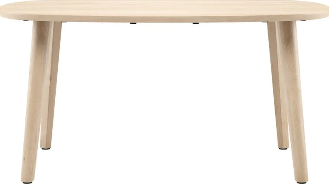 XOOON ODDA eetkamertafel 160 x 130 cm - Deens ovaal - naturel eiken^ Tafelconfigurator|Eettafels