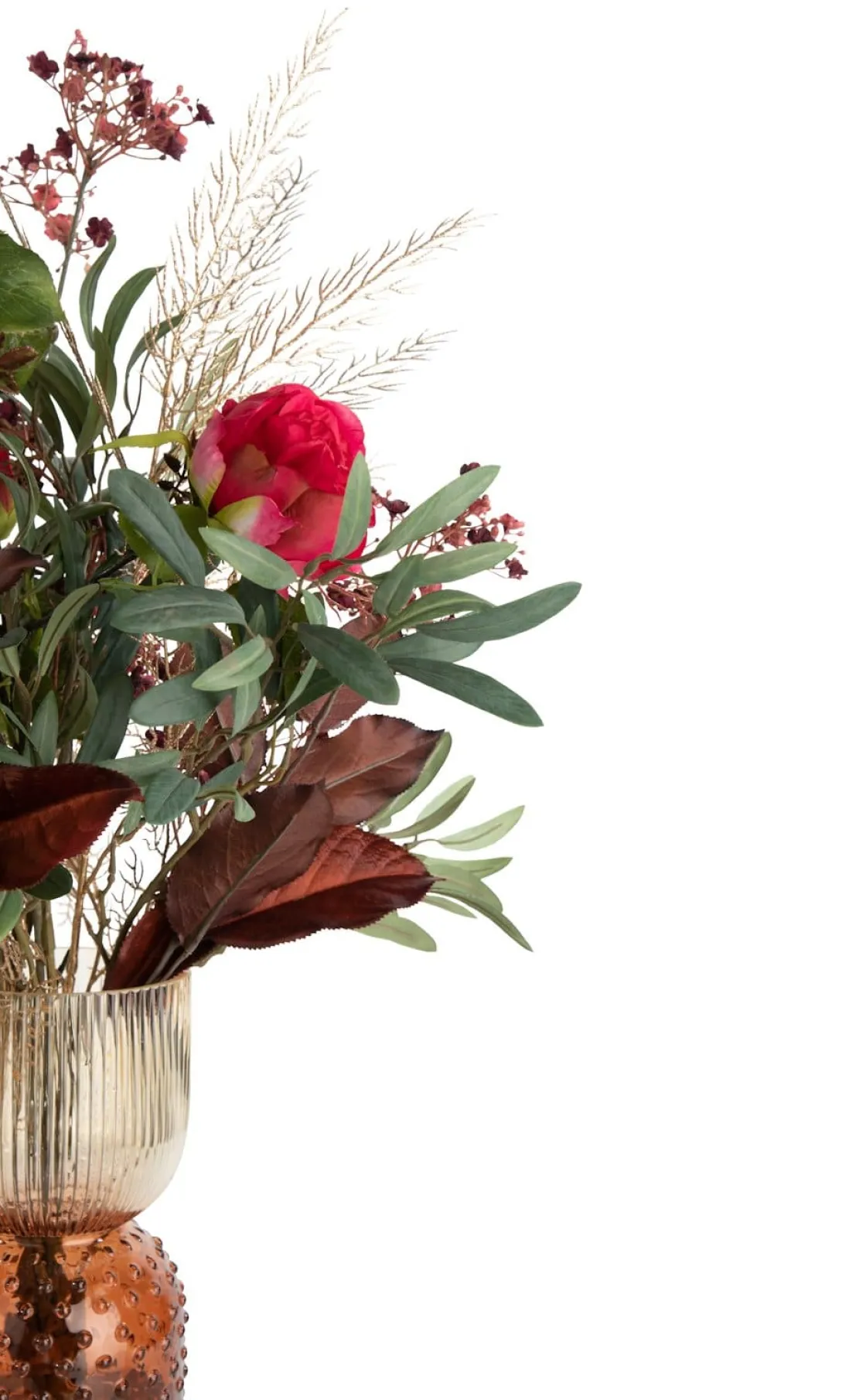 XOOON Olive Leaf Spray H82cm kunstbloem in de kleur Groen^ Woonaccessoires