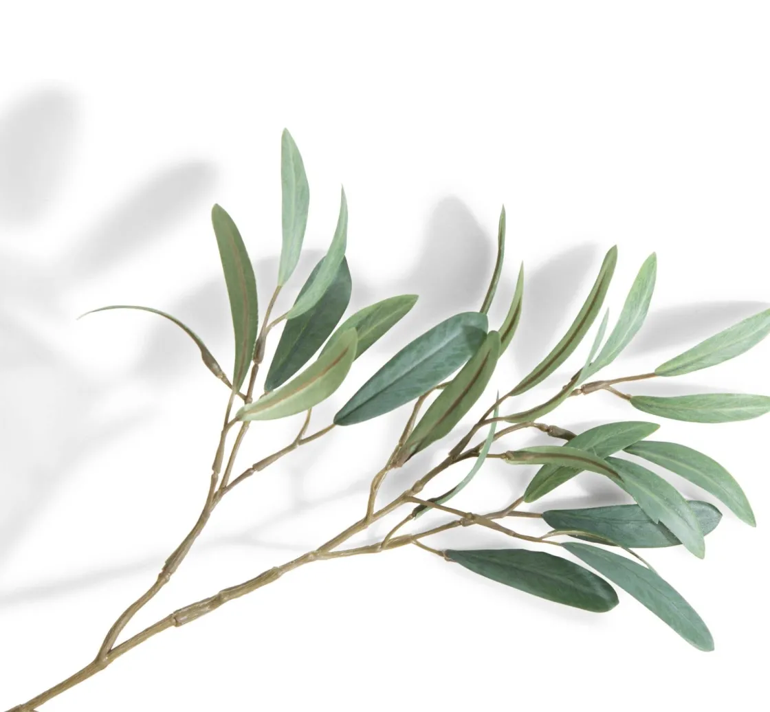 XOOON Olive Leaf Spray H82cm kunstbloem in de kleur Groen^ Woonaccessoires