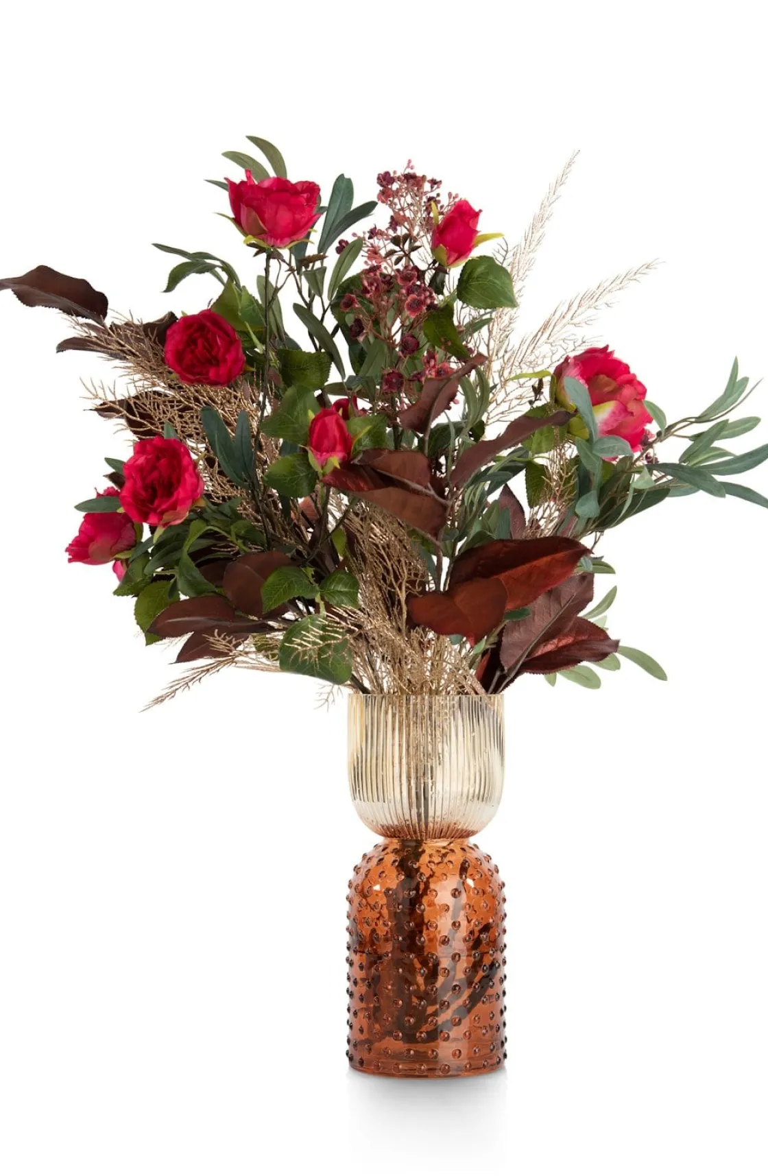 XOOON Olive Leaf Spray H82cm kunstbloem in de kleur Groen^ Woonaccessoires