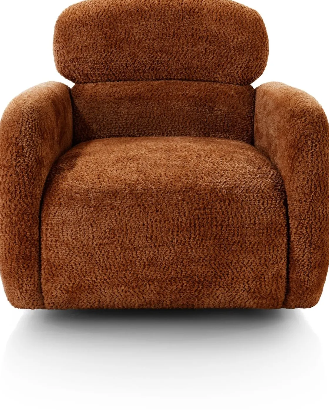 XOOON Ostia, draaifauteuil stof Derby - koper^ Draaifauteuils|Stoffen Fauteuils
