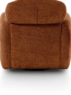 XOOON Ostia, draaifauteuil stof Derby - koper^ Draaifauteuils|Stoffen Fauteuils