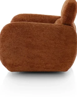 XOOON Ostia, draaifauteuil stof Derby - koper^ Draaifauteuils|Stoffen Fauteuils