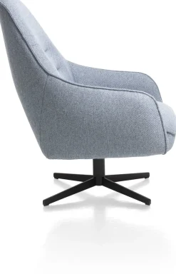 XOOON Oviedo fauteuil met combistof en hoge rug^ Leren Fauteuils|Stoffen Fauteuils