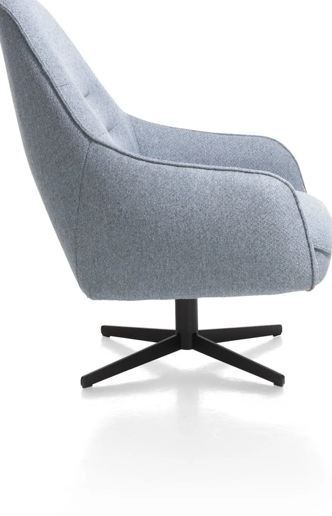 XOOON Oviedo fauteuil met combistof en hoge rug^ Leren Fauteuils|Stoffen Fauteuils