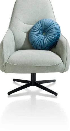 XOOON Oviedo fauteuil met combistof en hoge rug^ Leren Fauteuils|Stoffen Fauteuils