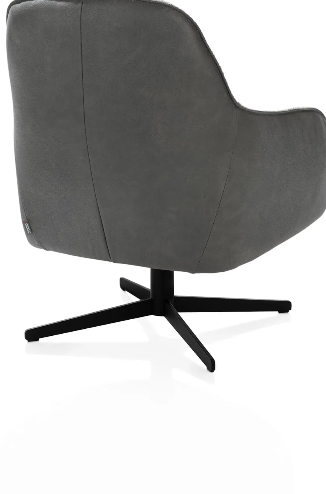 XOOON Oviedo fauteuil met combistof en lage rug^ Leren Fauteuils|Stoffen Fauteuils
