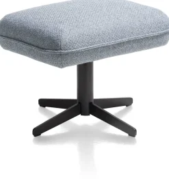 XOOON Oviedo poef / hocker met draaipoot of draadframe poot^ Leren Fauteuils|Stoffen Fauteuils