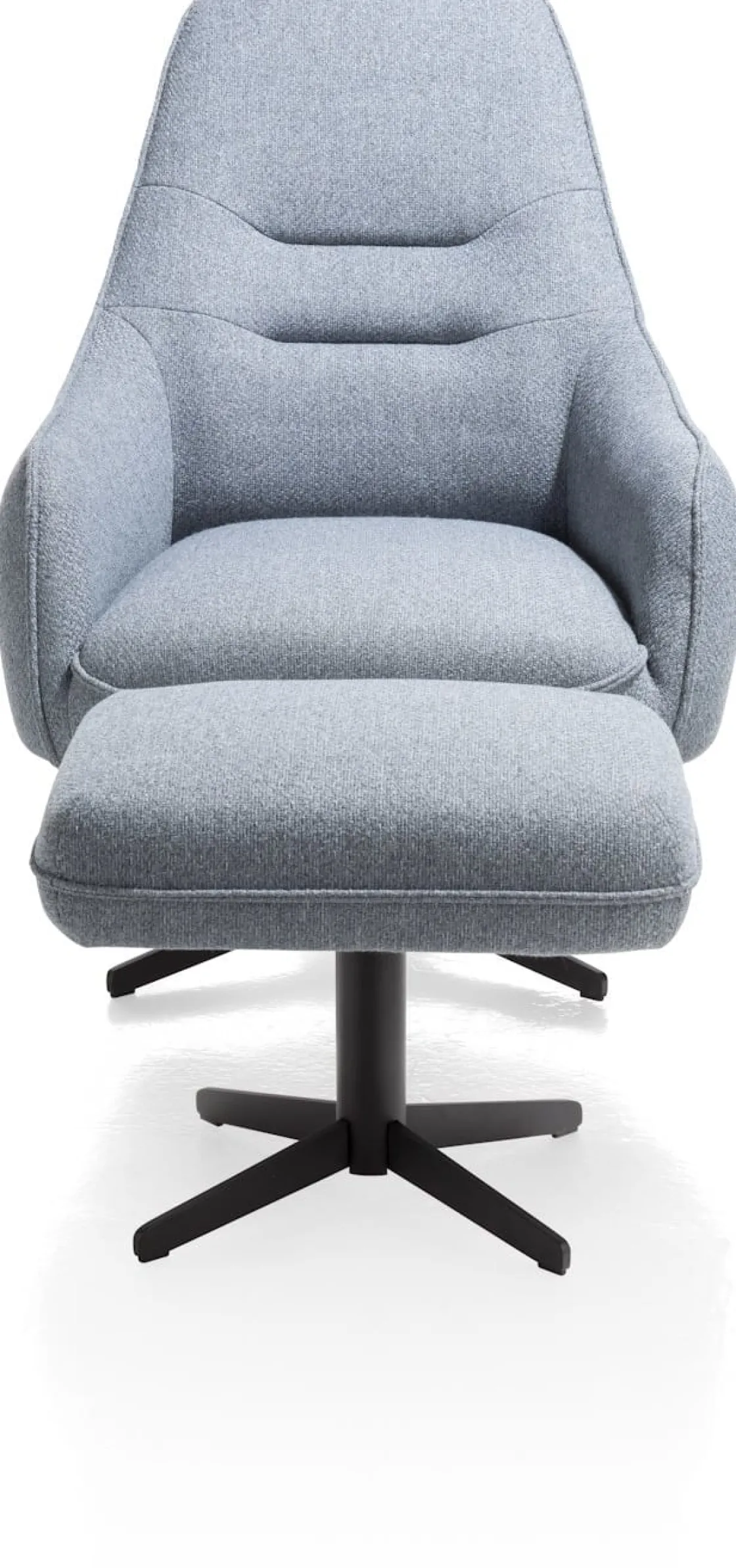 XOOON Oviedo poef / hocker met draaipoot of draadframe poot^ Leren Fauteuils|Stoffen Fauteuils