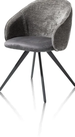 XOOON OWEN armstoel 4-poots zwart (ROB) - draaibaar -^ Armstoelen