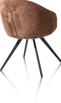 XOOON OWEN armstoel 4-poots zwart (ROB) - draaibaar -^ Armstoelen