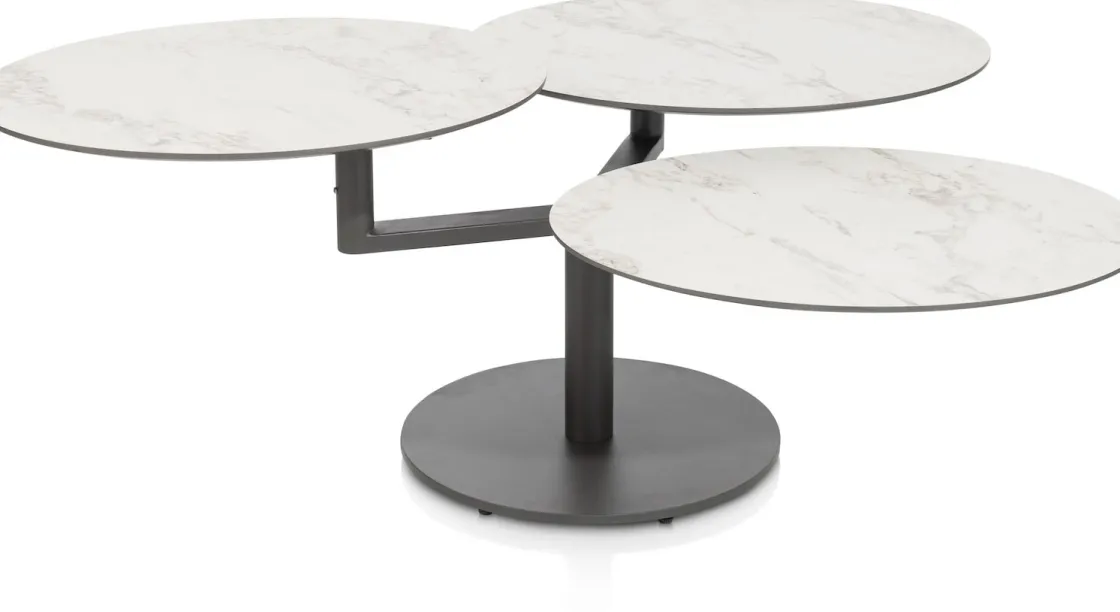 XOOON PETE salontafel draaibaar - ca. 100 x 100 cm (rond) - wit^ Salontafels|Tafelconfigurator