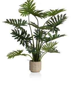 XOOON Philodendron Selloum kunstplant (H125cm) in de kleur Groen^ Woonaccessoires