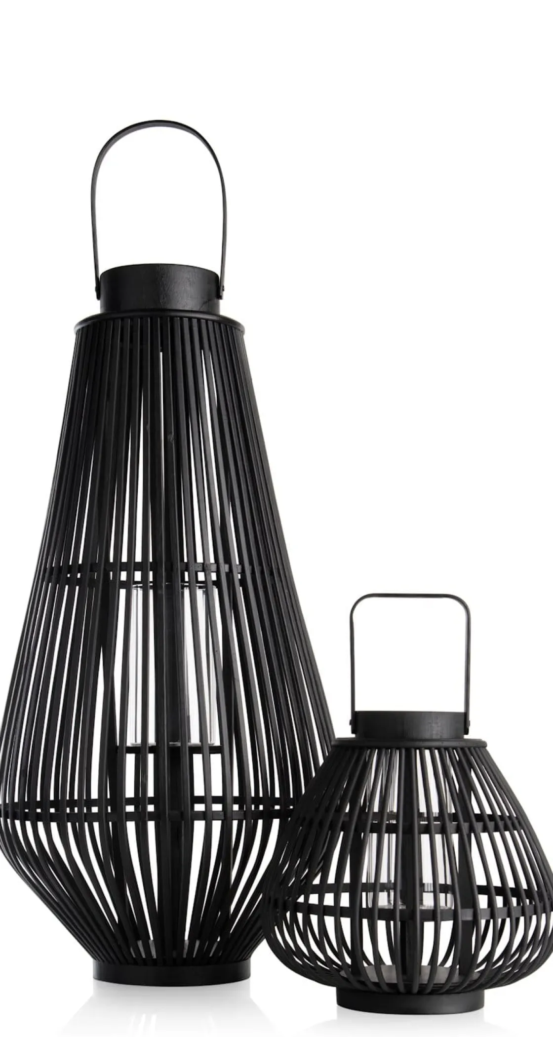 XOOON Philou windlicht H70,5cm in de kleur Zwart - COCOmaison^ Woonaccessoires