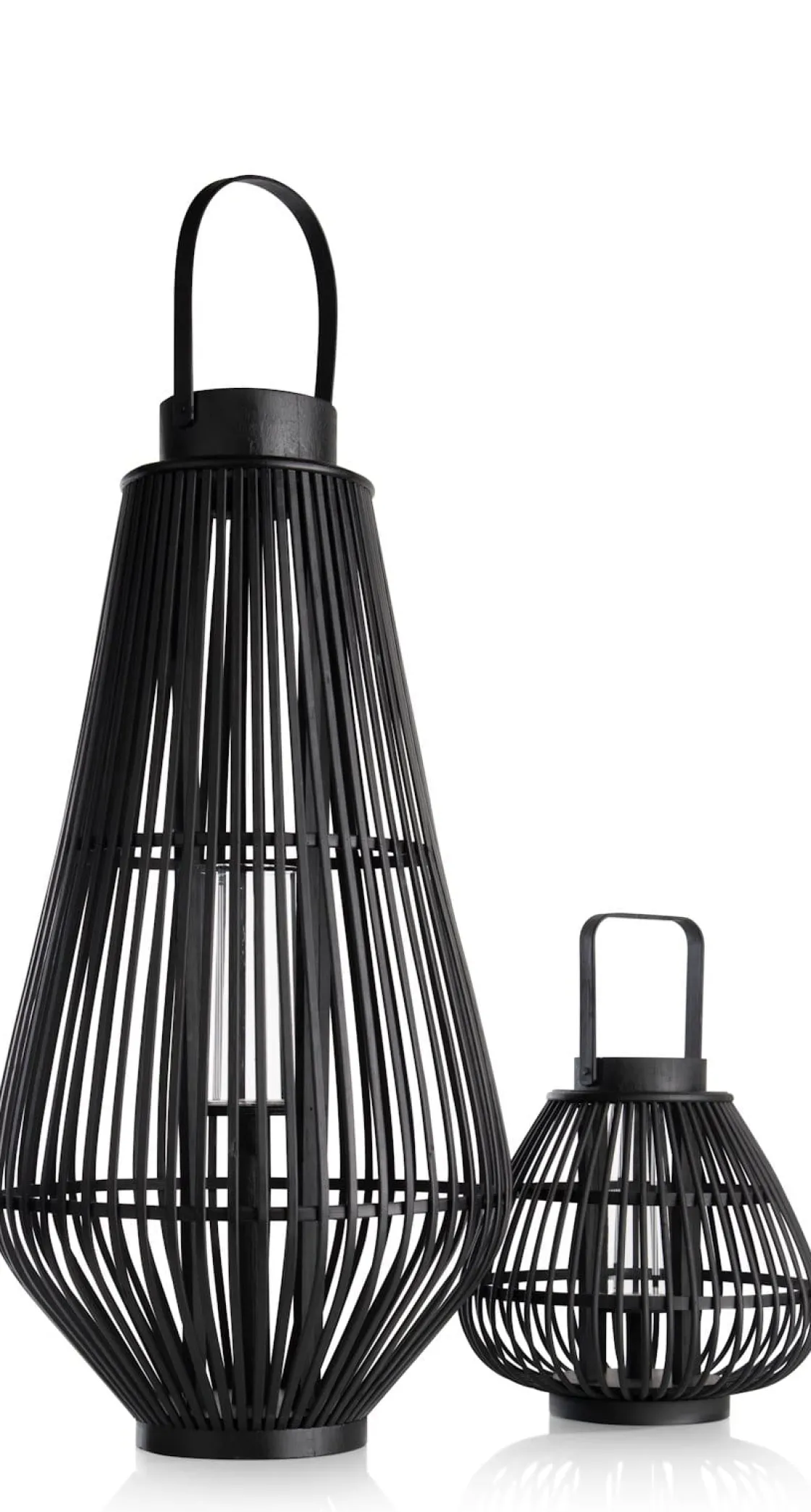 XOOON Philou windlicht H70,5cm in de kleur Zwart - COCOmaison^ Woonaccessoires