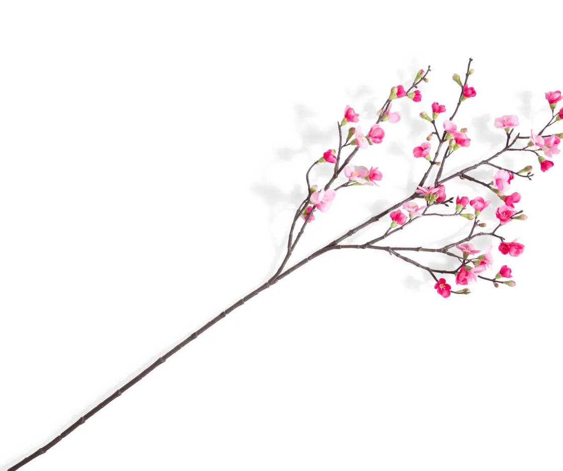 XOOON Qunince Spray H97cm kunstbloem in de kleur Roze - COCOmaison^ Woonaccessoires