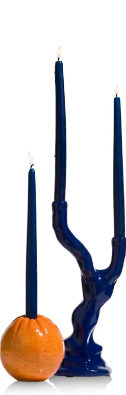 XOOON Rebecca abstracte kandelaar delfts blauw - COCOmaison^ Woonaccessoires
