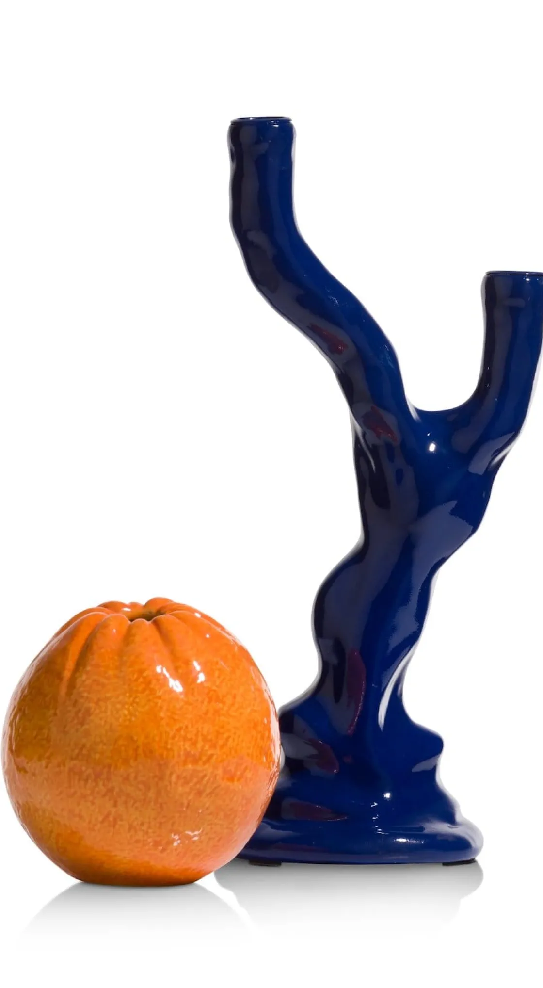 XOOON Rebecca abstracte kandelaar delfts blauw - COCOmaison^ Woonaccessoires