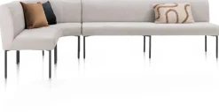 XOOON Reverso eetkamerbank 80 cm in de kleur Kiezel -^ Eetkamerstoelen|Eetkamerbanken