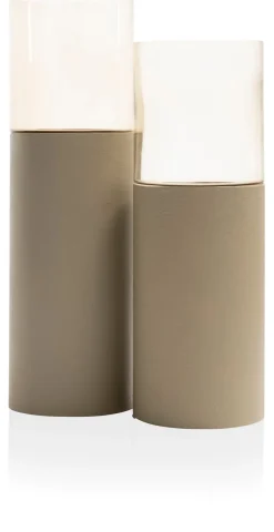 XOOON Reza windlicht (H84cm) in de kleur Taupe - COCOmaison^ Woonaccessoires