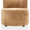 XOOON Roan fauteuil in de kleur Oker - COCOmaison^ Stoffen Fauteuils|Woonaccessoires