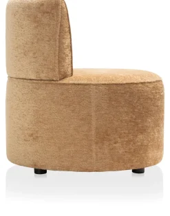 XOOON Roan fauteuil in de kleur Oker - COCOmaison^ Stoffen Fauteuils|Woonaccessoires