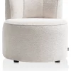 XOOON Roan fauteuil in de kleur Creme - COCOmaison^ Woonaccessoires|Stoffen Fauteuils