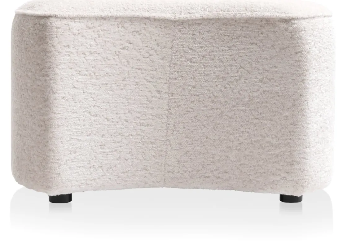 XOOON Roan poef maan (H44cm) in de kleur Creme - COCOmaison^ Woonaccessoires|Poef/Hockers