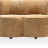 XOOON Roan 2-zitsbank in de kleur Oker - COCOmaison^ Stoffen Fauteuils|Woonaccessoires