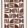 XOOON Rune schilderij 80x120cm in kleur Bruin shop je bij COCOmaison^ Wanddecoraties|Woonaccessoires
